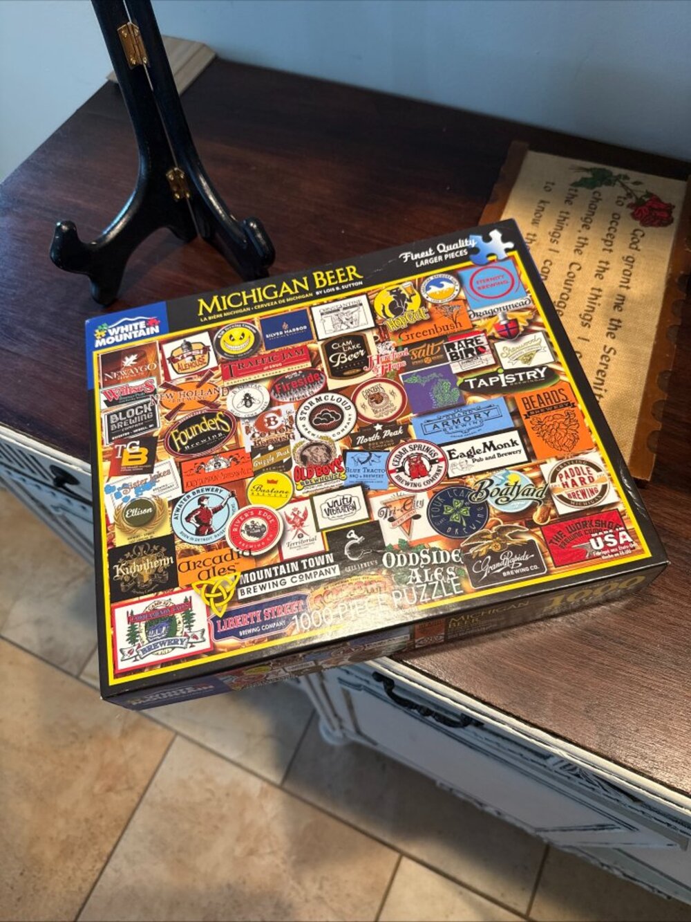 White Mountain Michigan Beer 1000 Piece Puzzle
